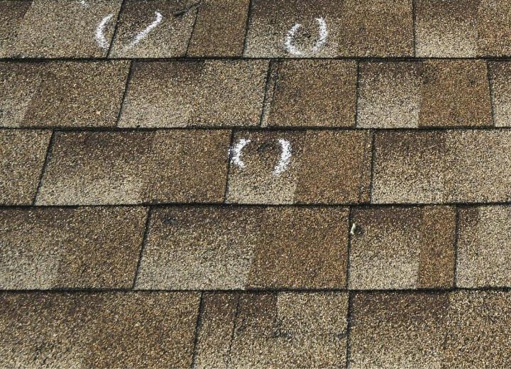 Roof granule loss inspection - Lake of the Ozarks roofing, John Beal Roofing Lake of the Ozarks