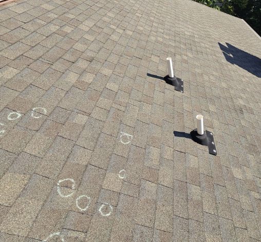 Seamless gutter installation downspouts - Stoutland roofing, John Beal Roofing Lake of the Ozarks